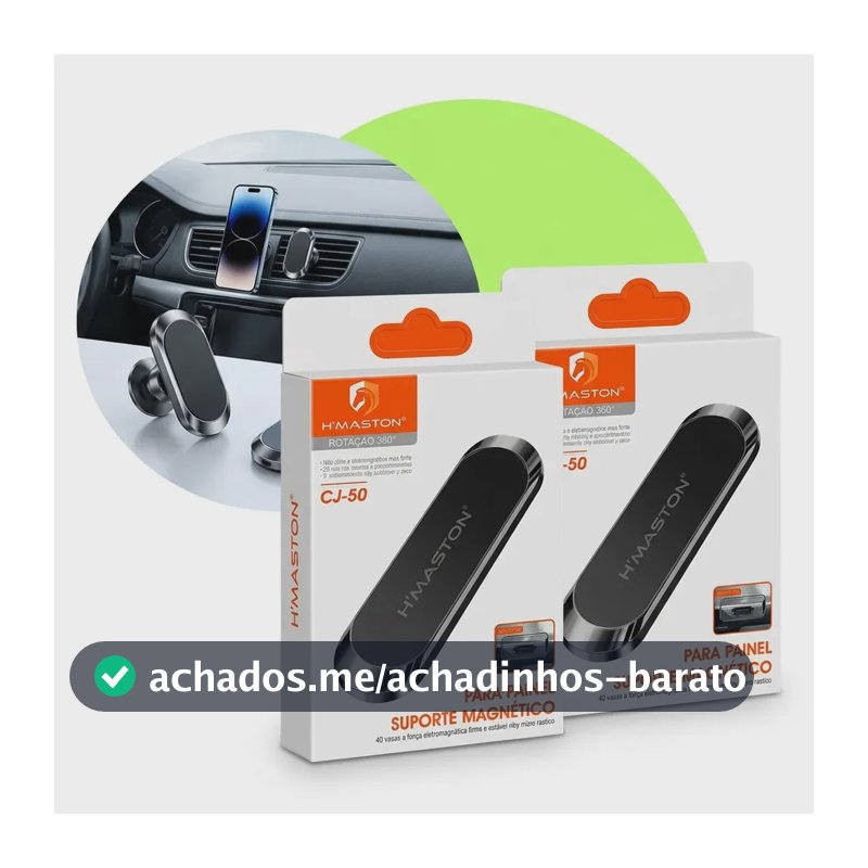 Kit 2 Suporte Celular Carro Magnético Imã Painel - DuxEcom