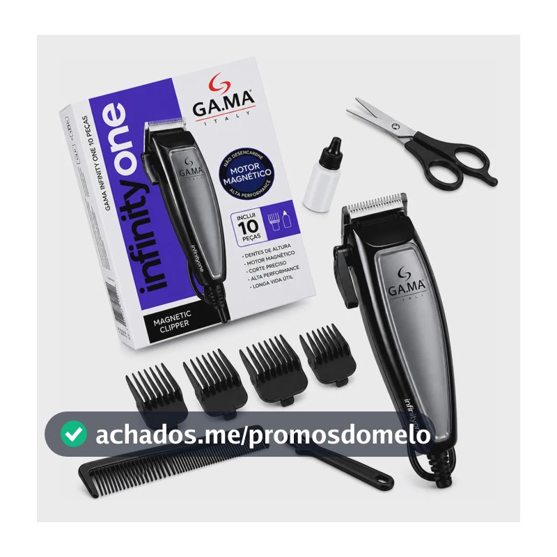 Cortador De Cabelo Gama Italy Gm562 Infinity One Aparar 220v