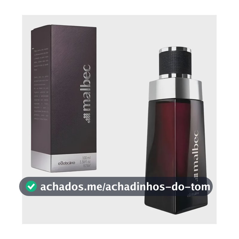 Perfume Malbec Tradicional 100ml O Boticário Masculino