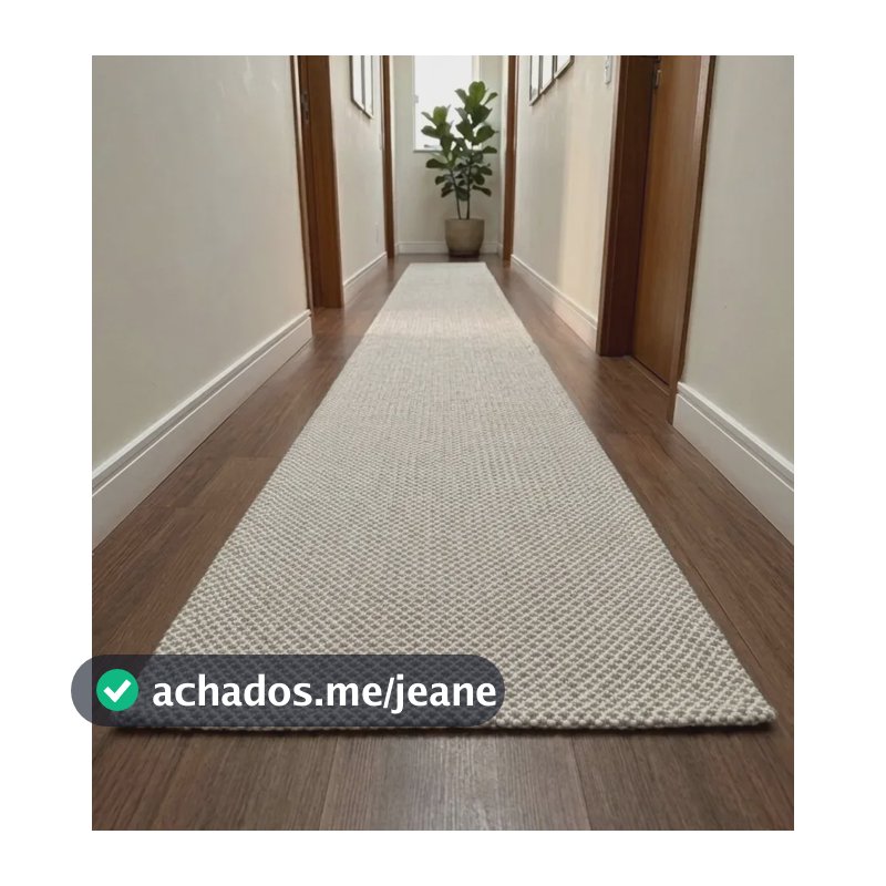 Tapete Passadeira Asteca Tear Decorativo 2m X 70cm Algodão 2 M 70 Cm Areia