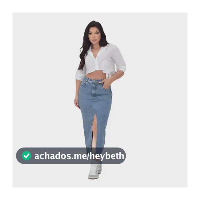 Saia Jeans Feminina Longa Midi Evangélica Cintura Alta