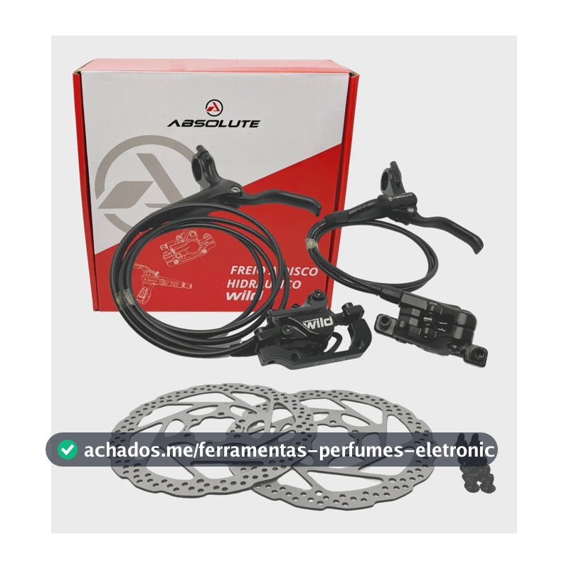 Freio Disco Hidráulico Absolute Wild 2 HD-220 com Discos 160mm 6 Parafusos