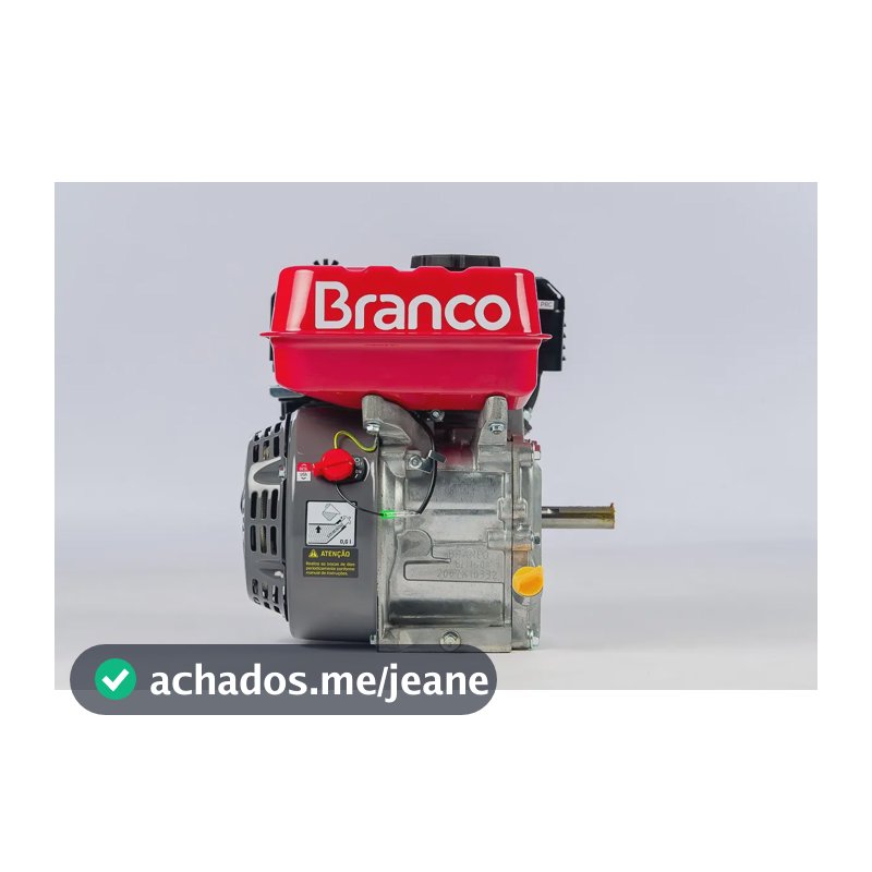Motor A Gasolina Branco B4t-5.5h -Sem Alerta de Óleo