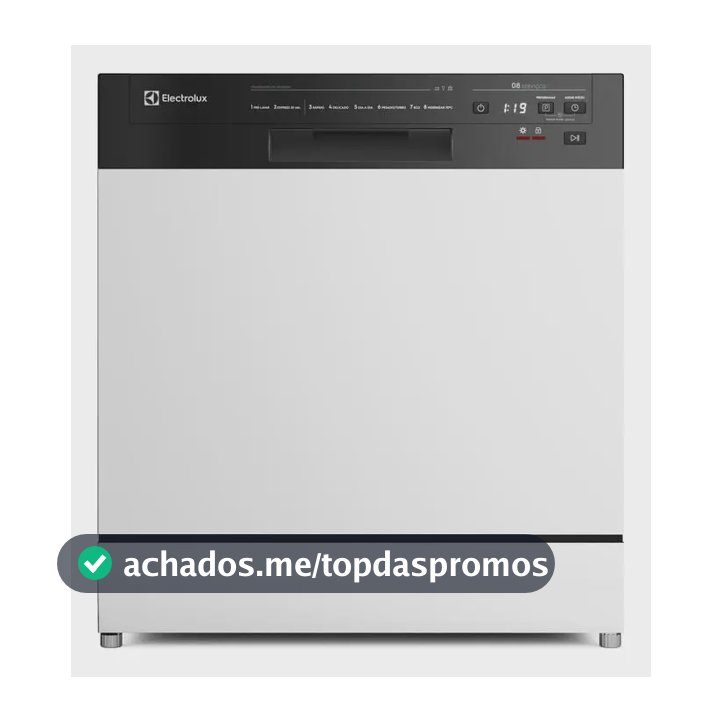 Lava-louça Electrolux 8 Serviços Branca Lava E Seca 50' Lb08 Cor Branco