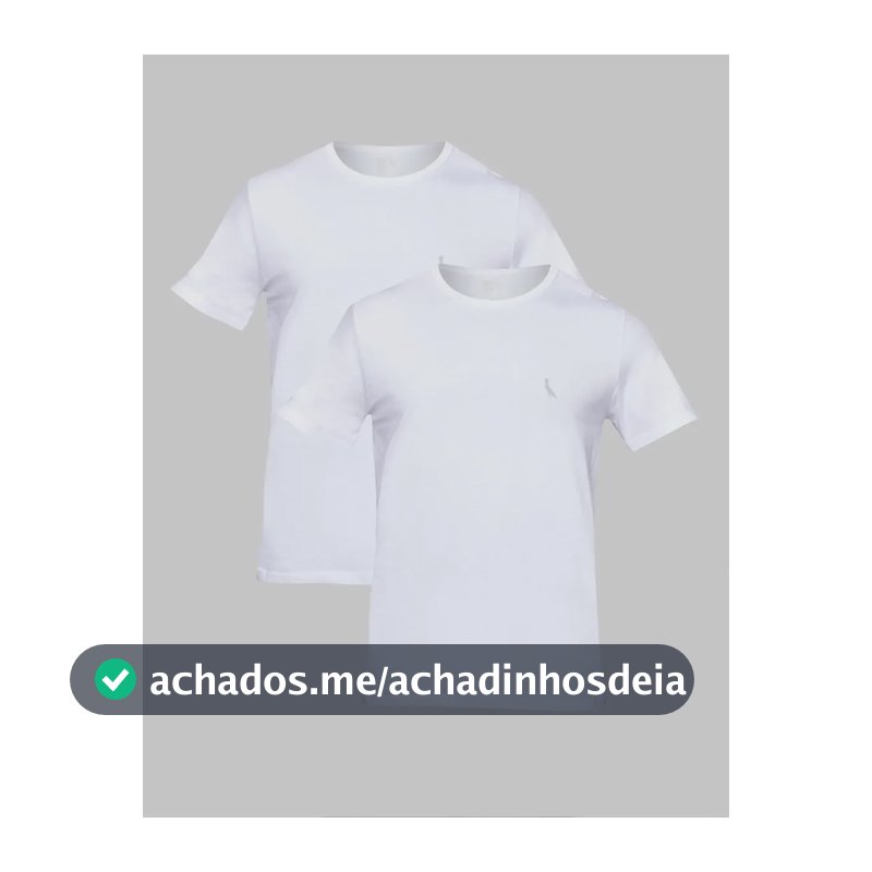 Kit Duas Camisetas Regular Essence Reserva Branco/branco Liso P
