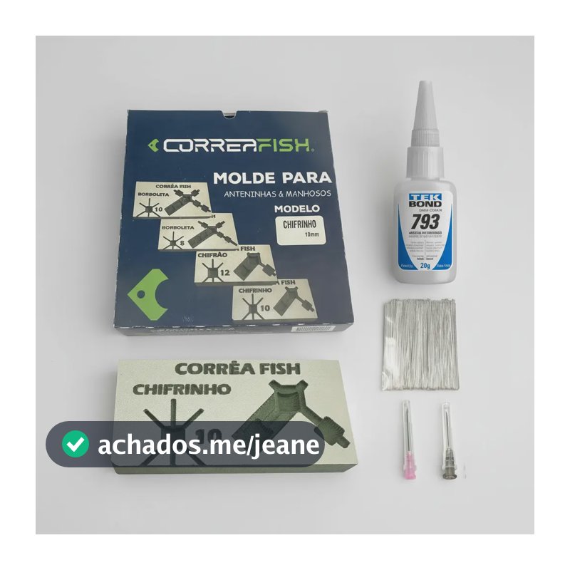 Kit Molde Para Fazer Isca Anteninha E Manhoso Chifrinho 10mm Molde