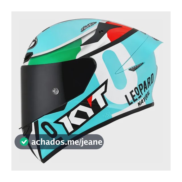 Capacete Moto Kyt Tt-course Dennis Foggia Azul