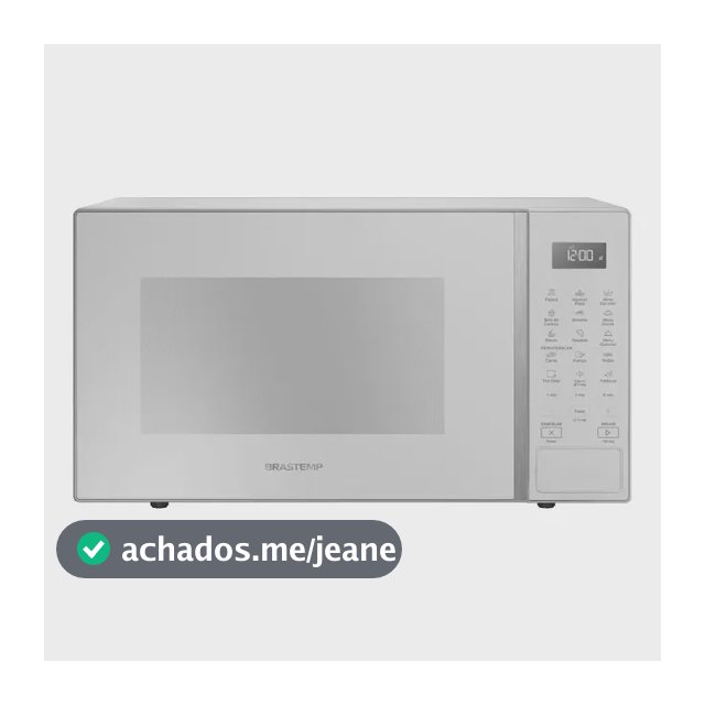 Micro-ondas Brastemp 32L Branco com Menu Gourmet - BMS46AB