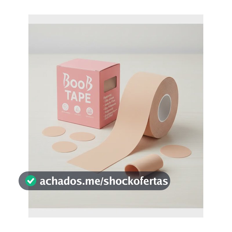 Sutiã Adesivo Levanta Peito Seio Fita Boob Up Invisível Pele Bege Liso Único