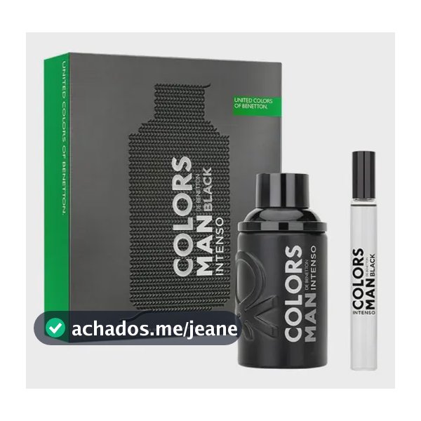 Perfume Benetton Colors Black Intense Masculino Eau de Parfum de 100 mL