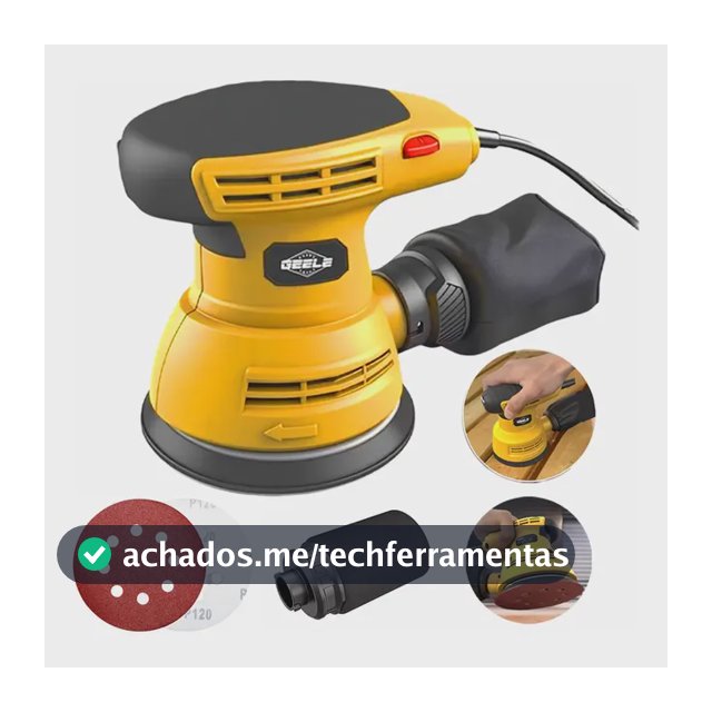 Lixadeira Orbital 5 Polegadas Madeira Lixa 600w 110/220v