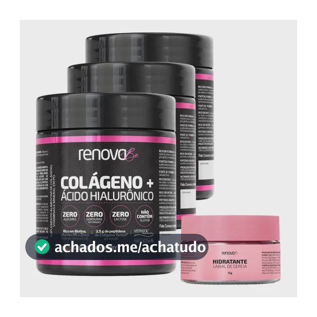 Colágeno Verisol Renova Be Ácido Hialurônico Biotina Oxicoco