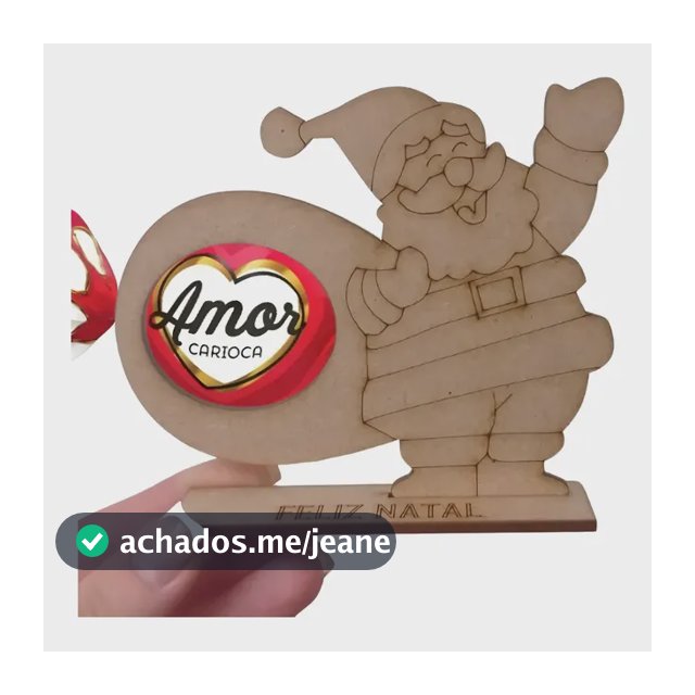 Kit 50 Lembrancinha Papai Noel Natal Em Mdf