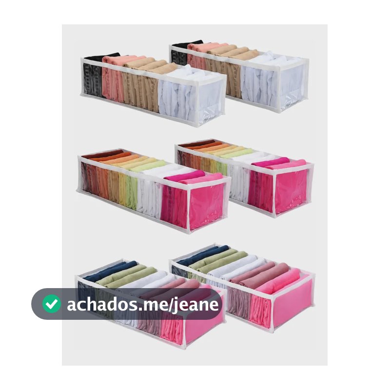 Kit 6 Colmeias Organizadora De Gavetas Guarda Roupa Pp P M