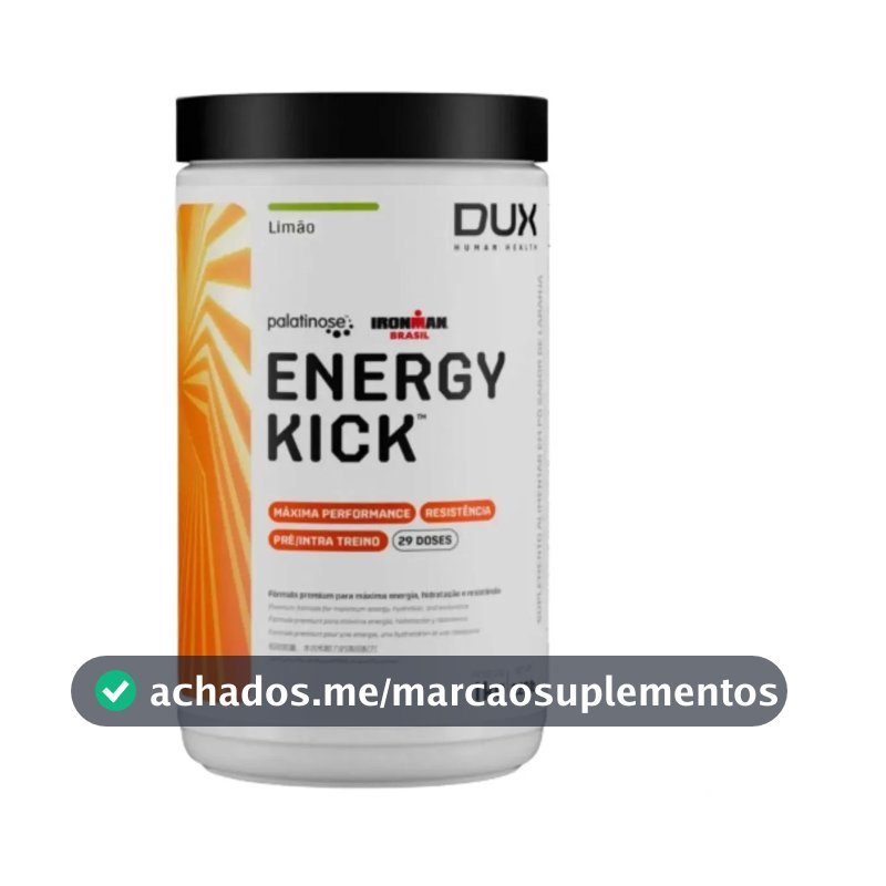 Energy Kick Sem Cafeína 1kg - Dux Human Health Sabor Limão