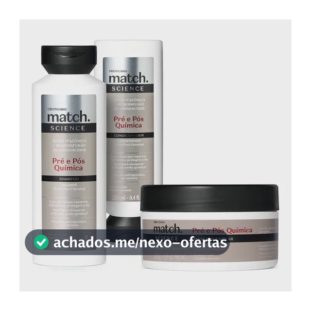 Combo Match Science Pré E Pós-química