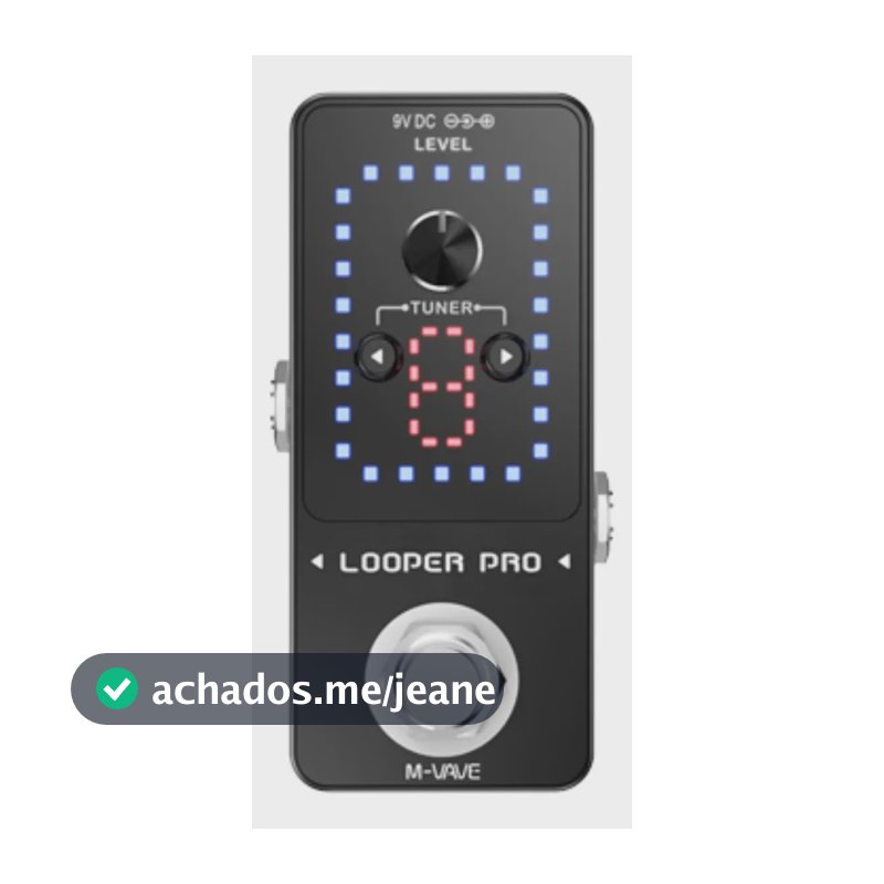 Pedal M-Vave Looper Pro para Guitarra com 9 Loops e Afinador Integrado