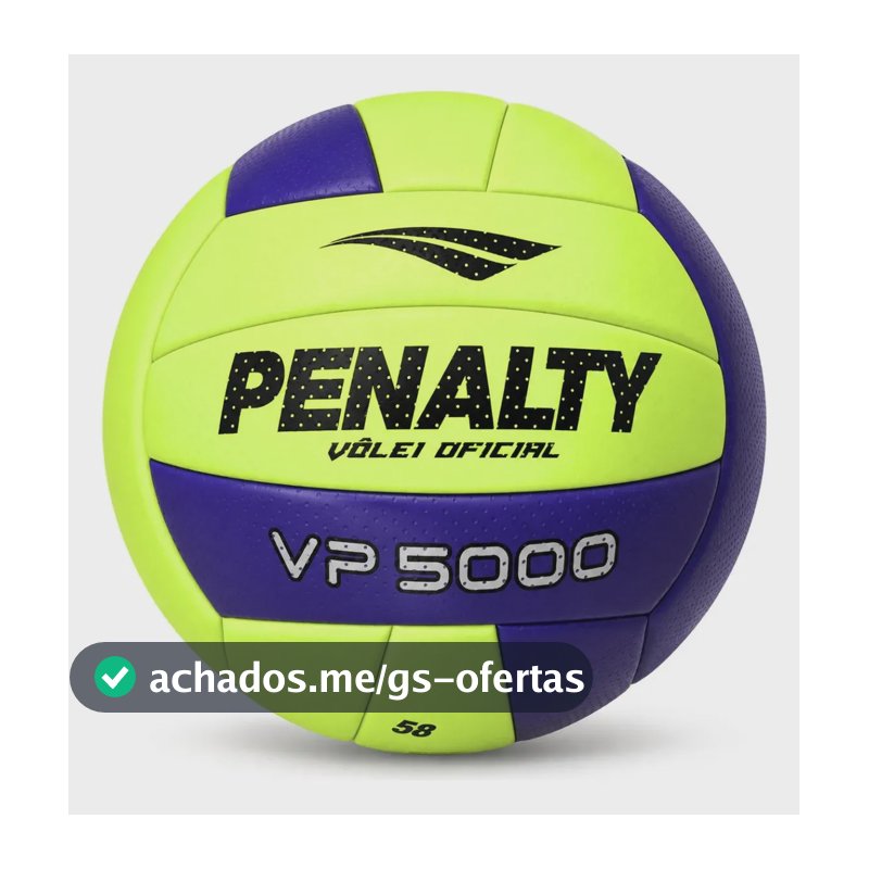 Bola de Vôlei VP 5000 Amarelo e Roxo Penalty
