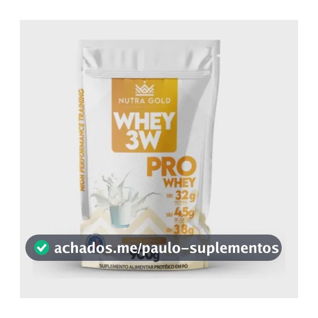Whey Nutra Gold Pro Whey 3w 32g Proteínas 900g Sabor Leite