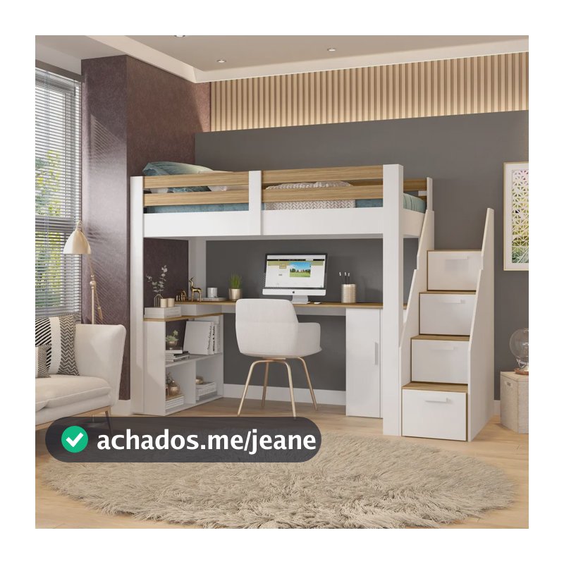 Cama Office Multifuncional Solteiro Adulto Star Plus Aewt