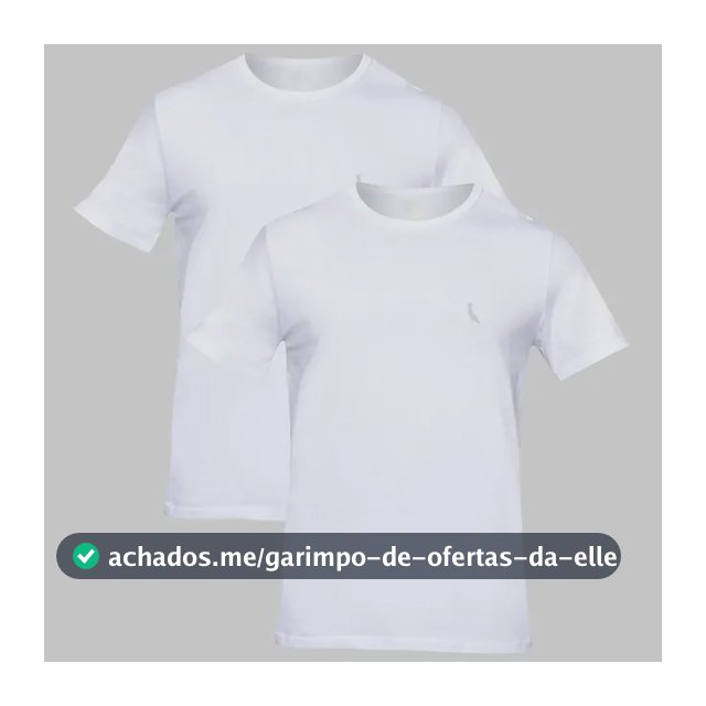 Kit Duas Camisetas Regular Essence Reserva Branco/branco Liso P