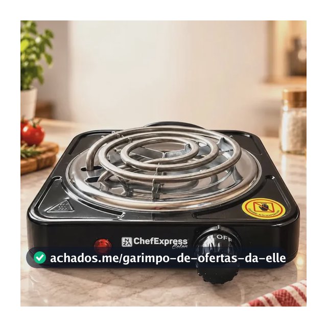 Fogão Elétrico Portátil 1 Boca 110v Ou 22ov Para Camping 127v