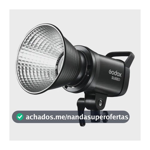 Iluminador Luz Led Estúdio Godox Sl60ii D 5600k 70w Cor da estrutura Preto Cor da luz Branco frio