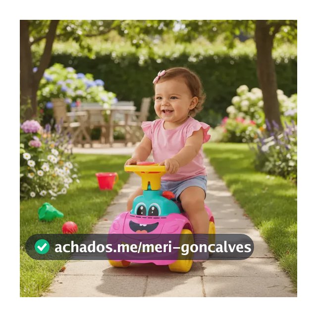Triciclo Carrinho Passeio Bebê Totokinha Sport Cardoso Rosa