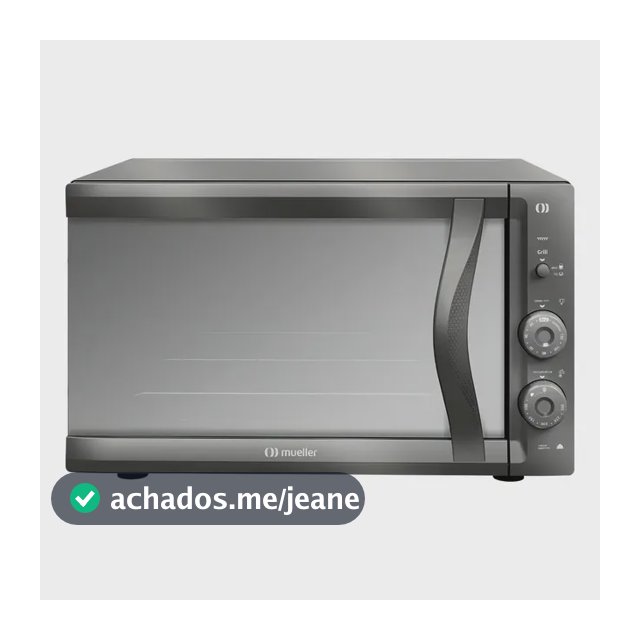 Forno Elétrico De Bancada Mueller Mfb50f Espelhado 50l Vidro Duplo Cor Cinza
