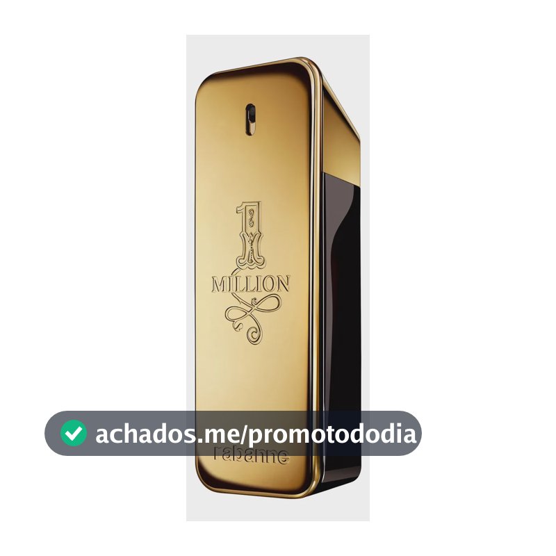 Perfume Masculino Rabanne 1 Million 100ml Eau de Toilette EDT – Fragrância Amadeirada Picante com Couro e Âmbar