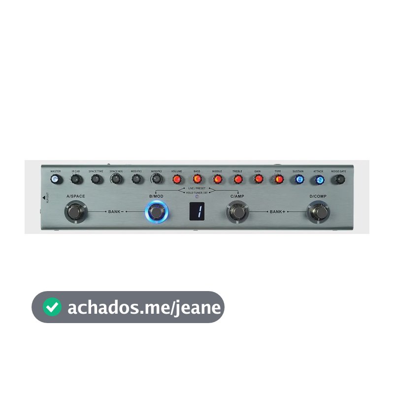 Pedal Multi-Efeitos Cuvave Tank-B Para Baixo c/ 36 Efeitos e Bluetooth