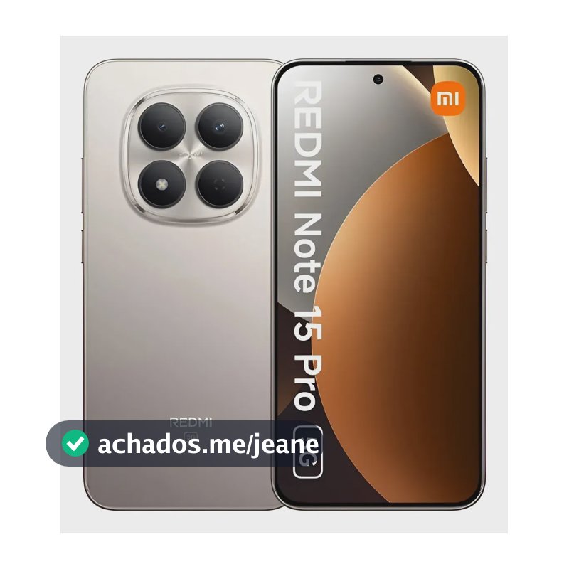 Celular Xiaomi Redmi Note 15 Pro 5g (512) - Versão Global Titânio