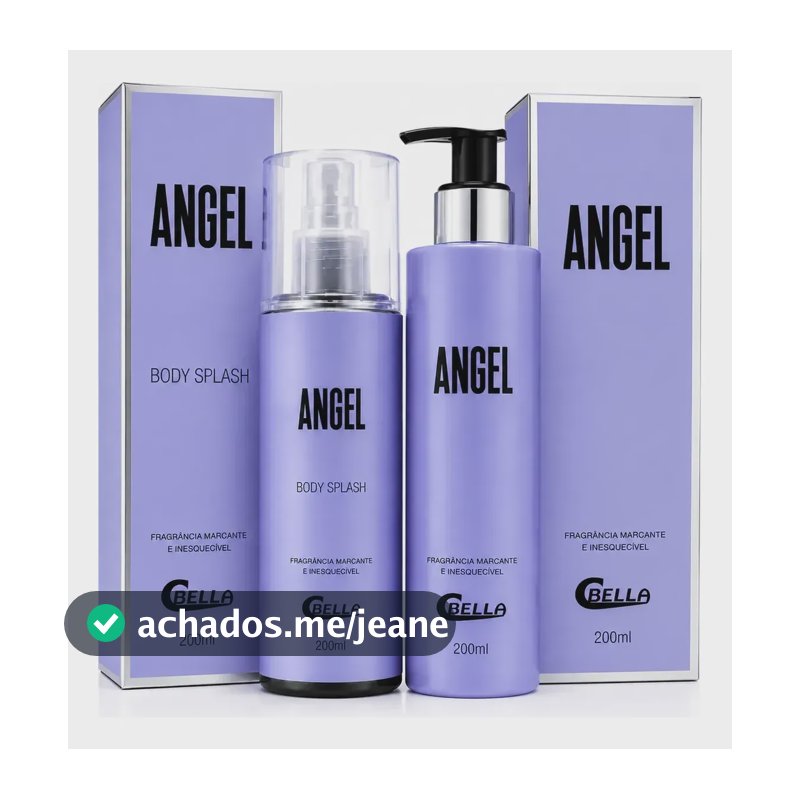Kit Angel C'bella Body Splash E Creme Corporal 200ml