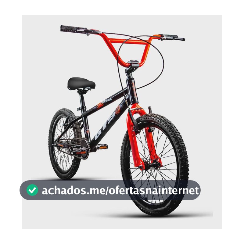 Bicicleta Bmx Aro 20 Pro Gts Insanos Alumínio Freio V-brake Preto Com Laranja 20