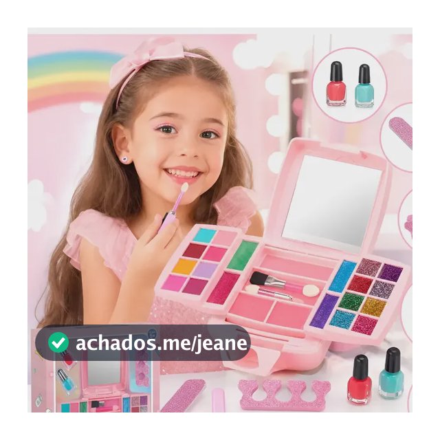 Kit Maquiagem Infantil Completo Para Meninas  Laváve