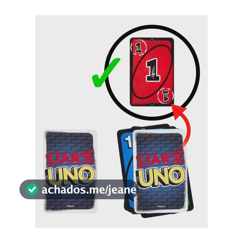 Uno Liars Jogo De Cartas Edição Especial