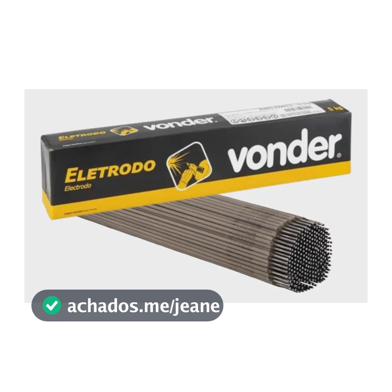 Eletrodo 3,25 Mm 6013 Embalagem Com 3kg Vonder Cinza Cinza