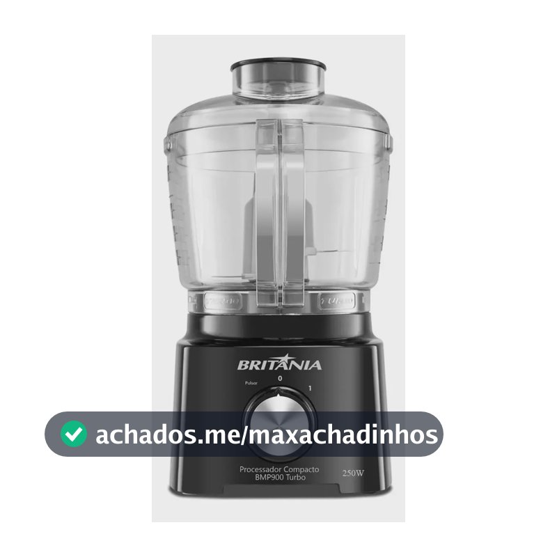 Multiprocessador Britânia BMP900P Turbo com 500 mL e 300 W – Preto