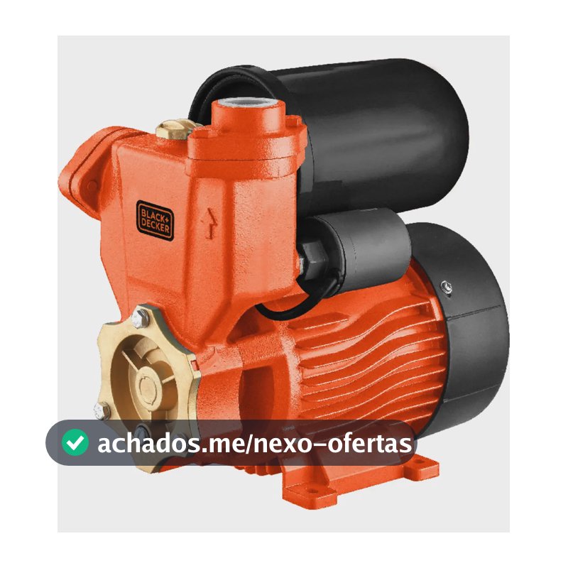 Bomba D'água Autoaspirante 0,5hp Bdxwpsfzb352a Black&decker Cor Laranja