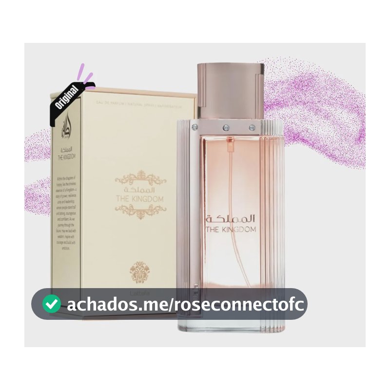 Perfume Árabe Feminino The Kingdom Lattafa 100ml Original Nf