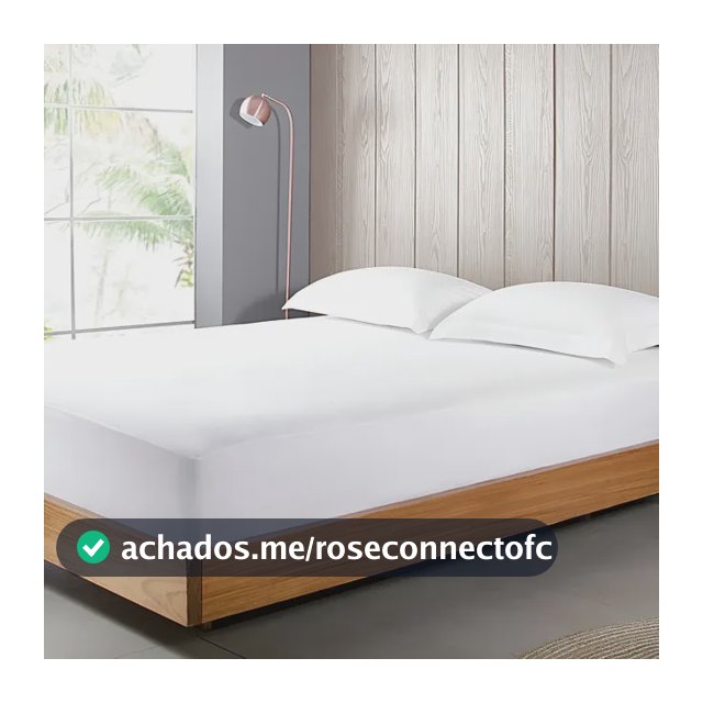 Protetor De Colchão Casal Buddemeyer Maison Algodão Branco Branco 2 Corpos