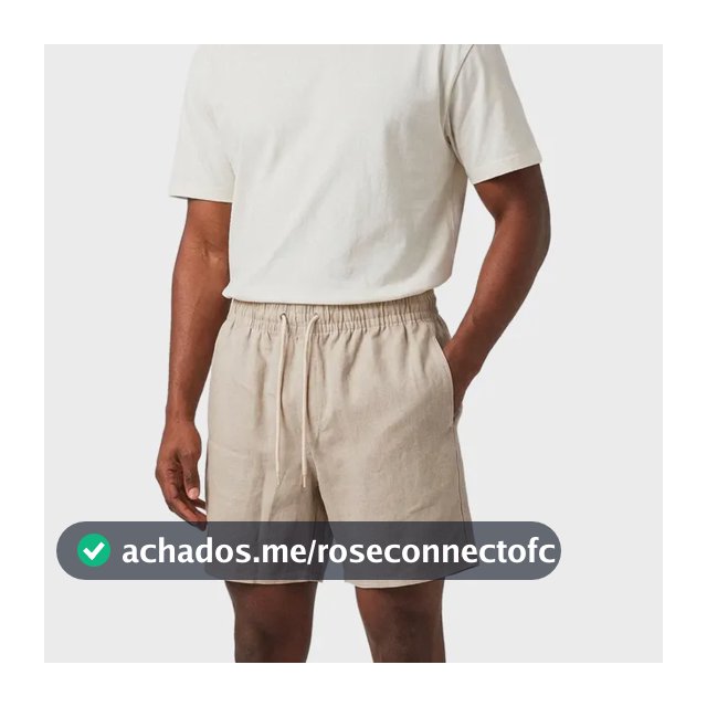 Shorts Linho Masculino Sandrini Casual Verão Confortável