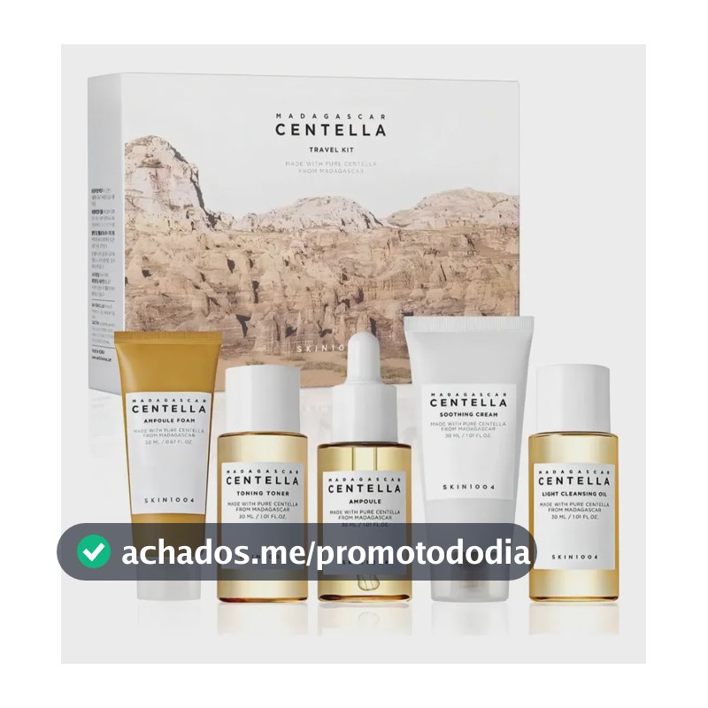 Kit Cuidado de pele 1004 Madagascar Centella 5 Produtos