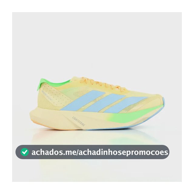Tênis adidas Adizero Drive Rc Corrida 21 A 42 Km Lightstrike Amarelo 41 Br
