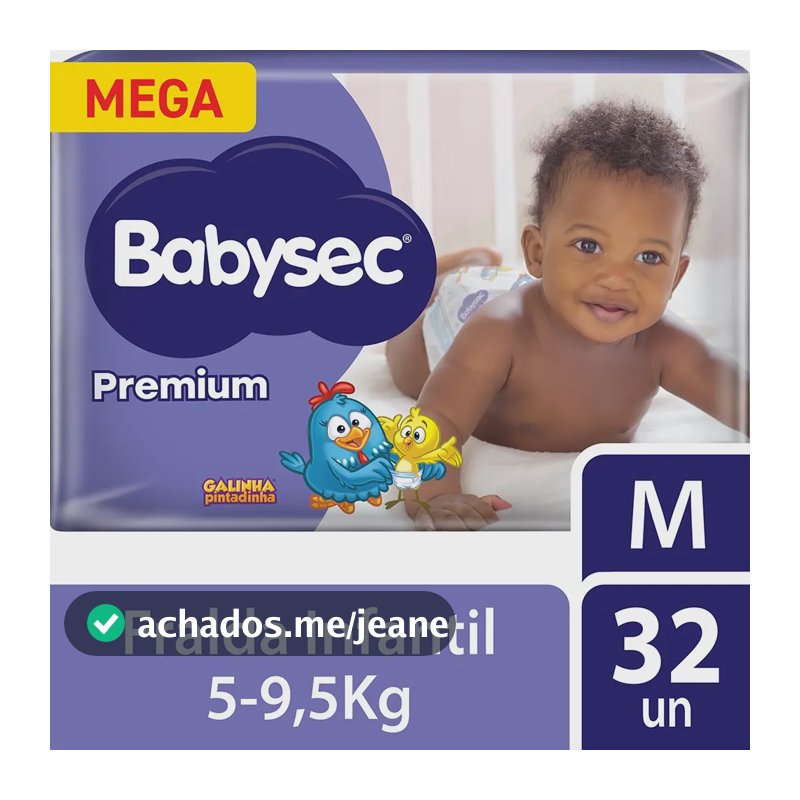 Fralda Galinha Pintadinha Premium Superflex Babysec Gênero Sem gênero Tamanho M