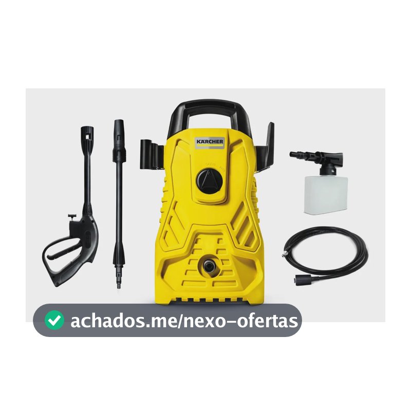 Lavadora de Alta Pressão Kärcher Compacta 1.500 PSI 1400W 300L/h com Aplicador de Detergente e Lança Regulável