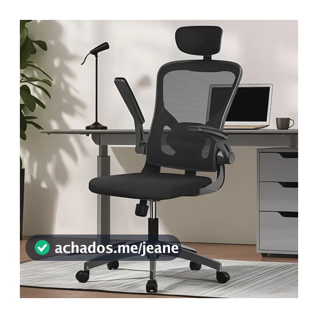 Cadeira de Escritório Ergonômica Python Fly com Cabide, Apoio de Cabeça e Suporte Lombar