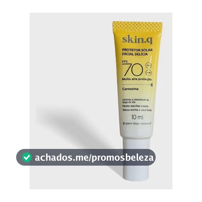 Protetor Solar Facial Delícia Fps 70 Skin.q  10ml