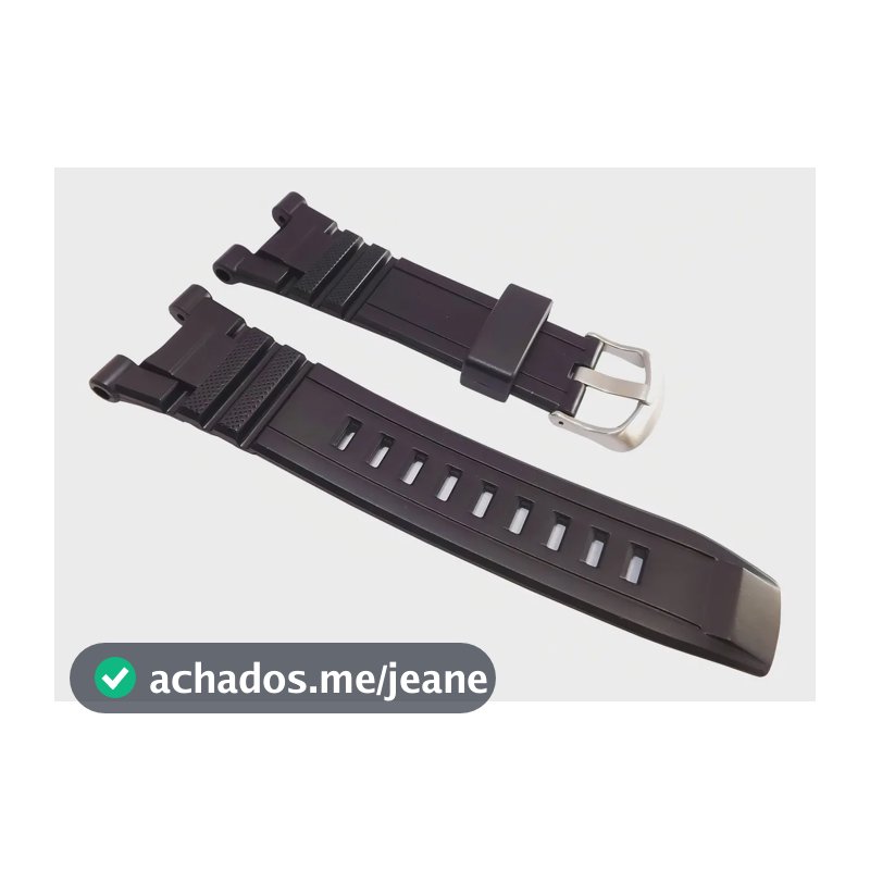 Pulseira De Relógio Compatível Com Mormaii Mo13609 Silicone Cor Preto