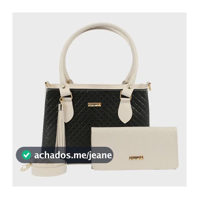 Kit Bolsa Feminina Alça  Transversal + Carteira Promoçao